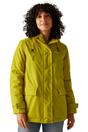 Sage Orla Kiely Plain Mid Length Waterproof Jacket, Image 1 of 5