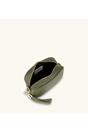 Olive The Tassel Olive Leather Crossbody Bag, Image 3 of 5