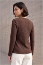 Chocolate Trim Detail Top, Image 2 of 4