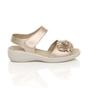 Gold AJVANI Gold Comfort Touch Close Sandals, Image 2 of 6
