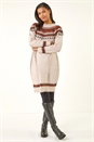 Biscuit Soft Knit Fairisle Jumper Dress, Image 2 of 5