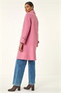 Pink Premium Buttoned Coat, Image 4 of 8