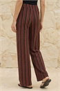 Chocolate Texture Stripe Stretch Trouser, Image 3 of 5