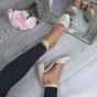 Natural AJVANI Natural Mid Block Heel Ankle Strap 2 Part Heels, Image 5 of 6