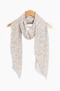 Cream Sarta Cream Leopard Print Lightweight Scarf, Image 4 of 4