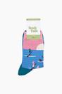 Blue Sunset Paddle Boarding Bamboo Socks in Blue, Image 4 of 4
