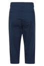 Navy Marina Cropped Trousers, Image 2 of 4