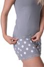 Grey Camille Lingerie Grey 100% Cotton Plain Sleeveless Top Pyjama, Image 5 of 5