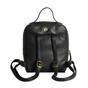 Black 'ELLA' Pebble Grain Mini Real Leather Backpack, Image 4 of 5