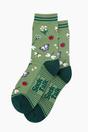 Green Garden Ladybird Butterfly Bamboo Socks, Image 3 of 4