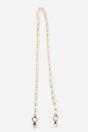 Cream Sarta Cream Marbled Oval Link Acrylic Bag Strap, Image 2 of 3