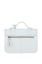 White Ashwood Leather White Stylish Real Leather Medium Satchel Bag, Image 3 of 4