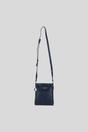 Navy Real Leather Crossbody Bag with Adjustable Strap, Image 2 of 5