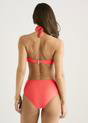 Orange Gini London Orange Tie Front High Waist Bikini Bottom, Image 2 of 4