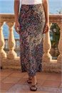 Pink Floral Print Stretch Panel Skirt , Image 1 of 4