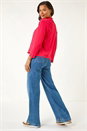 Red Ribbed Detail Shrug, Image 3 of 5