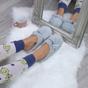 Grey AJVANI Grey Fleece Mules Slippers, Image 4 of 5