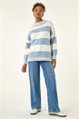 Ivory  Stripe Knitted Jumper, Image 4 of 5