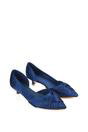 Navy XY LONDON Navy 'Freya' Pointed Toe Kitten Low Heel Classic Bridal Shoe Pumps, Image 5 of 6