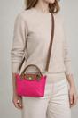 Pink Flourescent Mini Pouch Crossbody Bag, Image 3 of 3