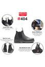 Black Leather Outdoor Chelsea Boots-Spinifex, Image 3 of 6