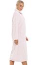 Light Pink Camille Lingerie Light Pink Supersoft Diamond Print Button Up Housecoat, Image 3 of 4
