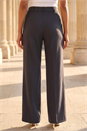 Charcoal Regular Wide Leg Trouser, Image 3 of 4