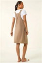 Stone Petite Corduroy Pinafore Dress, Image 4 of 6