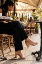 Cream Bella Womens Glitter Block Heel Sandals, Image 1 of 8