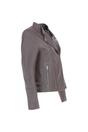 Taupe Ashwood Leather Taupe 'Casey' Real Leather Biker Jacket, Image 5 of 5