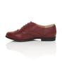 Burgundy AJVANI Burgundy Flat Lace Up Oxfords Brogues, Image 3 of 6