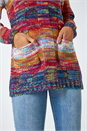 Multi  Mixed Yarn Pocket Detail Jumper , Image 5 of 5
