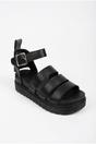 Black Nina Womens Multi Strap Platform Sandals, Image 5 of 5