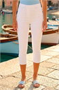 White Cropped Stretch Denim Jegging, Image 2 of 4