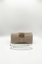 Gold Rhinestone Glitter Clutch Bag, Image 2 of 4