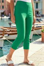 Emerald Green Cropped Stretch Trouser, Image 2 of 4