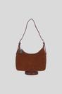 Tan Ashwood Leather Tan Real Leather and Suede Shoulder Bag with Detachable Crossbody Strap, Image 1 of 4