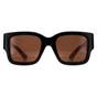 Black Gucci Black Square Black with Nude Pink Brown GG1663S, Image 1 of 4