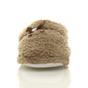 Mocha AJVANI Mocha Fleece Mules Slippers, Image 5 of 5