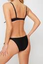 Black WOVCOR Black Bow Detail Padded Balconette Bikini Top, Image 5 of 5
