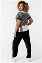 Black Curve 29" Elastic Waist Tie Front Joggers, Image 3 of 5