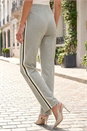 Grey Petite Side Stripe Ponte Trouser, Image 3 of 4
