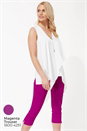 Ivory  Sleeveless Asymmetric Necklace Trim Top , Image 6 of 8