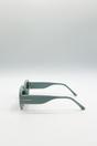 Mint Oval Sunglasses with Wide Arm, Image 3 of 6