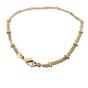 Gold 18ct Gold Plated Bar Curb Chain Bracelet, Image 1 of 3