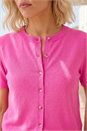 PINK Petite Buttoned Up Cardigan, Image 4 of 4