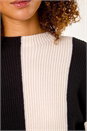 Black Colour Block Soft Knit Jumper, Image 5 of 5