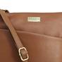 Tan 'LINBY' Pebble Grain Leather Crossbody Sling Bag, Image 3 of 3