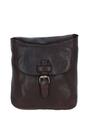 Dark Brown Real Leather Small Luxurious Flight Bag, Image 1 of 5