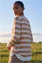 Copper Space Dye Stripe Knit Jumper, Image 3 of 4